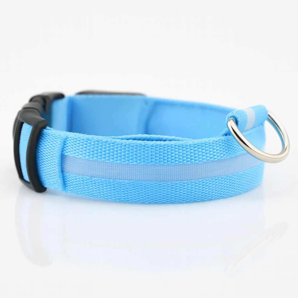 Shiny Tail LED Collar - Safe, Stylish, and Glow-in-Dark