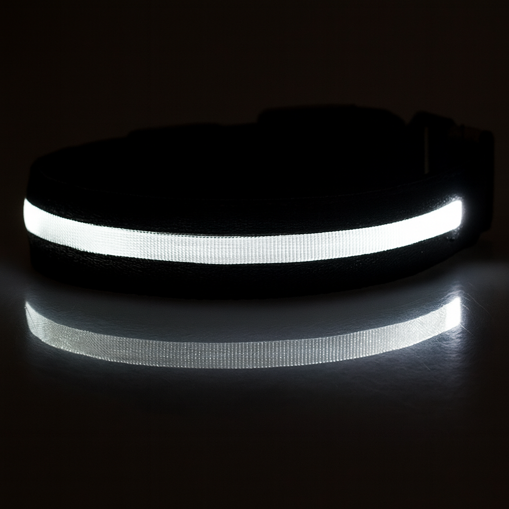 Shiny Tail LED Collar - Safe, Stylish, and Glow-in-Dark
