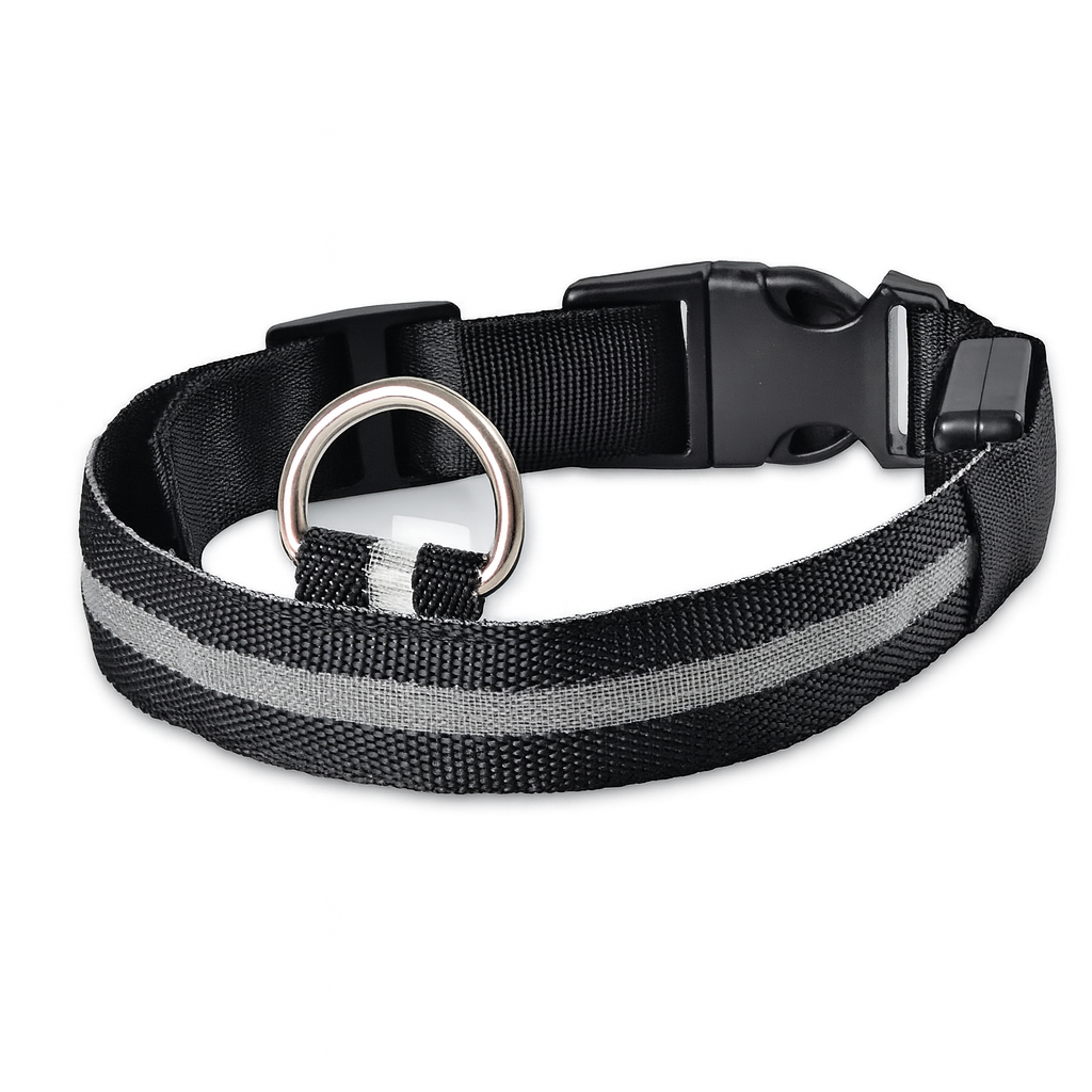 Shiny Tail LED Collar - Safe, Stylish, and Glow-in-Dark