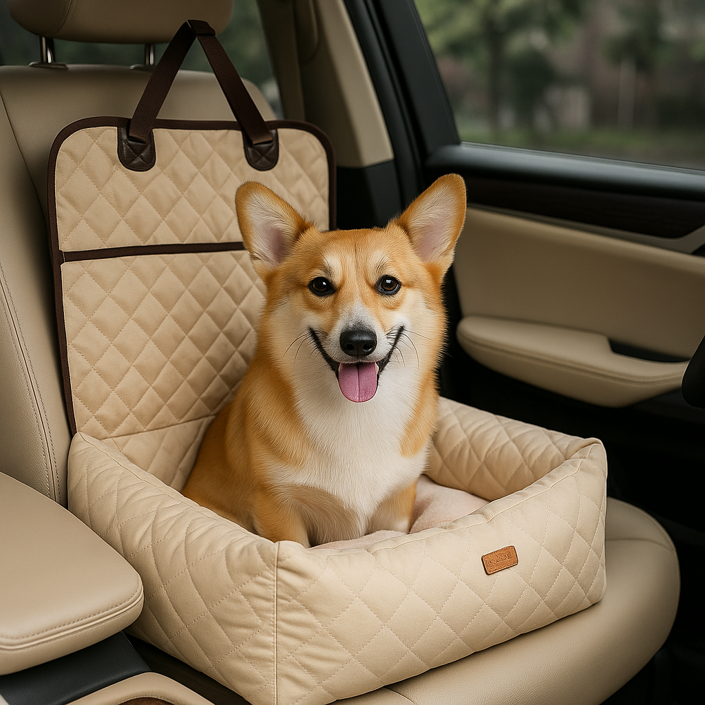 Cozy Trip Pet Car Nest – Stress-Free Travel for Dogs and Cats