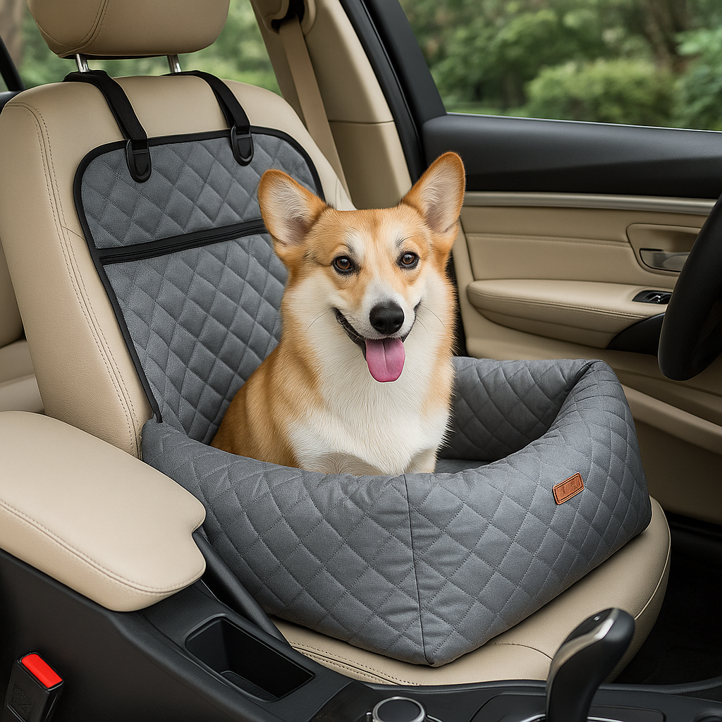 Cozy Trip Pet Car Nest – Stress-Free Travel for Dogs and Cats