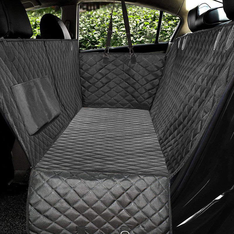 Pet Travel Hammock - Rear Seat Protector with Pocket & Zipper
